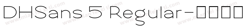 DHSans 5 Regular字体转换